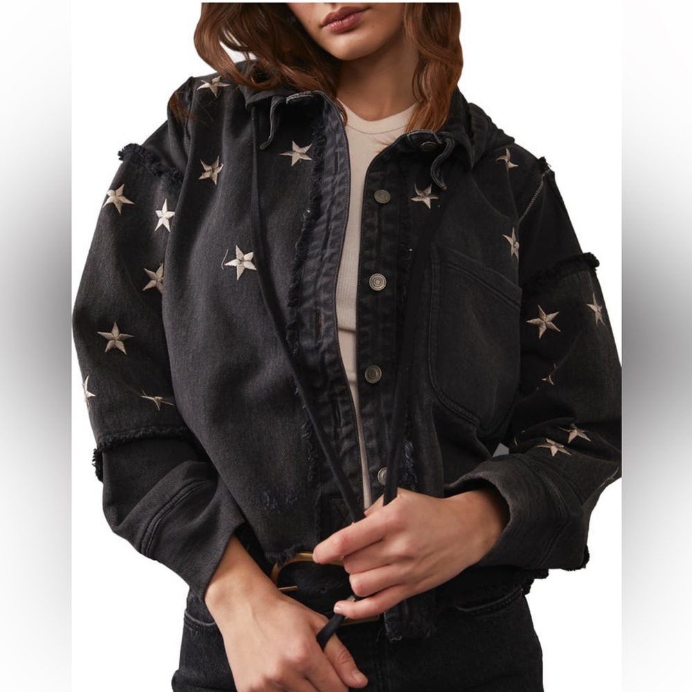 Beyond the Stars Hooded Trucker Jacket